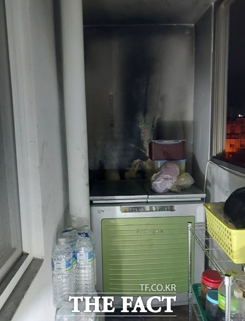 포항시 북구 장성동 아파트 화재. /포항북부소방서 제공