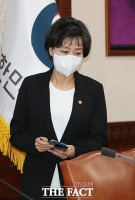  어두운 표정으로 국무회의 참석한 박순애 부총리 [포토]
