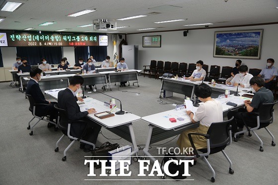 부산경자청은 4일 대회의실에서 전략산업 데이터융합분야 워킹그룹 2차 회의를 국내외 산업 동향과 경자청의 특성을 반영해 데이터융합분야도 역점적으로 추진할 산업으로 정했다고 이날 밝혔다. /부산경자청 제공.