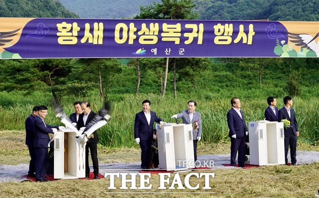 교육청의 교육이상인 ‘행복한 학교 학생중심 충남교육’에서 ‘충남’, ‘충남 미래교육 2030’에서 ‘미래’, 본 협약의 주목적인 ‘생태교육 활성화’에서 ‘생태’를 따와 ‘충남’, ‘미래’, ‘생태’로 황새의 이름을 붙였다.