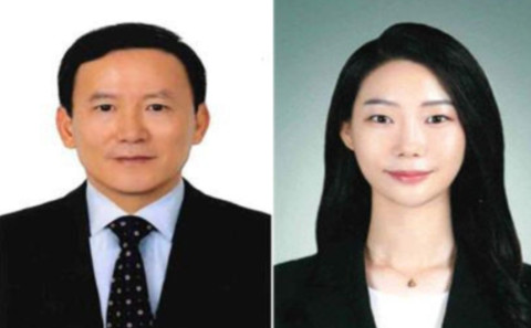 왼쪽부터 김선승 감사위원장과 최이석 대외협력과장