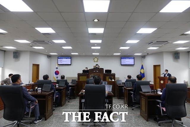 산청군의회 284회 제1차 정례회 모습/산청군 제공