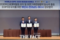  여수시, 전남도, 부산광역시, 국제행사 유치 업무협약 체결
