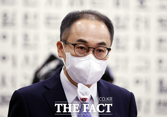 이원석 검찰총장 후보자가 5일 오전 서울 여의도 국회에서 열린 인사청문회에서 모두발언을 하고 있다. /국회=이새롬 기자(현장풀)