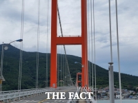  남해대교 '원거리 QR 판넬'시범 도입