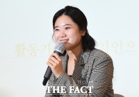  밝은 표정 보이는 박지현 전 더불어민주당 비대위원장 [포토]