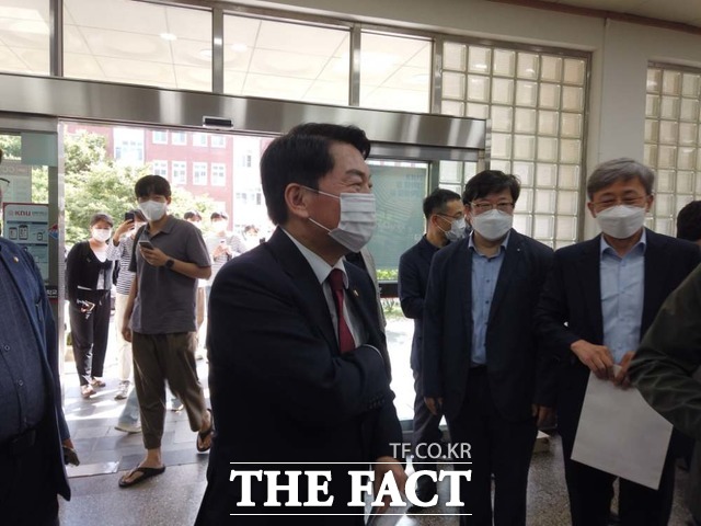 국민의힘 안철수 의원이 20일 강연을 위해 경북대학교를 방문했다. / 대구 = 박성원 기자