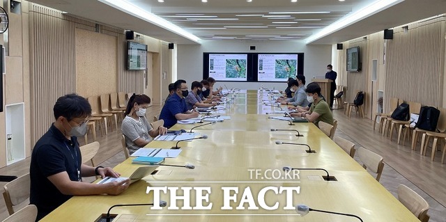 경기도는 19일 경기도청 북부청사 상황실에서 경기도 산림 휴(休) 복합공간조성 타당성 검토 및 기본계획 용역 착수보고회를 개최했다. /경기도 제공