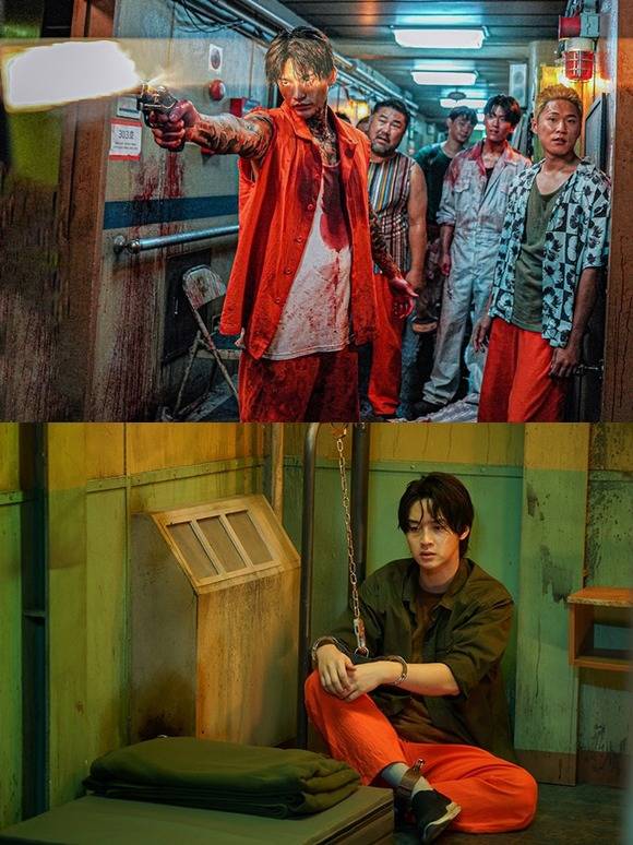 서인국 장동윤은 21일 개봉 영화 늑대사냥에서 강력 범죄자로 분해 강렬한 연기 변신에 나선다, /TCO㈜콘텐츠온 제공