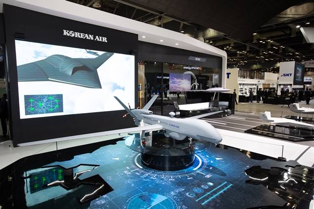 9월 21일부터 25일까지 일산 킨텍스에서 개최되는 대한민국 방위산업전(DX KOREA 2022) 현장에 마련된 대한항공 부스 모습. /대한항공 제공