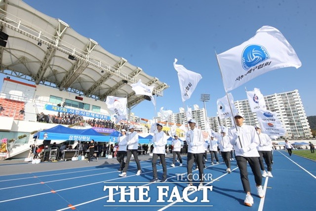 사천시민체육대회 개회식 장면(자료사진)/사천시 제공