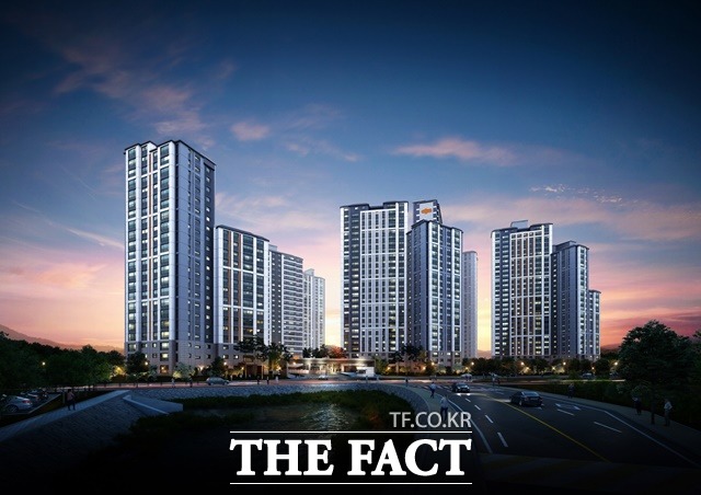 e편한세상 사천 스카이마리나 투시도