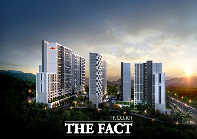 ‘e편한세상 옥천 퍼스트원 투시도 / DL건설 제공