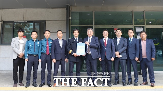 호서대 천안캠퍼스가 천안동남경찰서부터 범죄예방 우수시설로 인증받았다. / 대학 제공