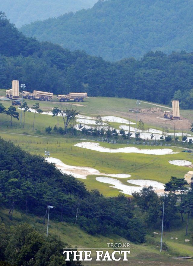 경북 상주에 배치된 사드(고도도미사일방어체계) 기지 모습./더팩트 DB