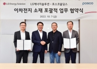  포스코홀딩스-LG엔솔, 이차전지 사업 MOU 체결
