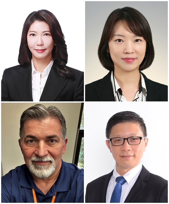 한화솔루션이 12일 정기 임원 인사를 단행했다. 갤러리아 부문 김혜연 프로, 갤러리아 전략 부문 정눈실 프로, 큐셀 부문 말레이시아 법인 혹관 리와 첨단소재 부문 미국 아즈델 법인의 조지 본듀란트(왼쪽 위부터 시계방향) 등 26명이 이번 정기 임원 인사 승진다 명단에 이름을 올렸다. /한화솔루션 제공