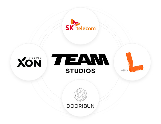 SK텔레콤은 현재 버추얼 프로덕션 기업 위주로 꾸려진 팀스튜디오를 향후 IP보유 기업과 콘텐츠 기업 등으로 확장할 예정이다. /SK텔레콤 제공