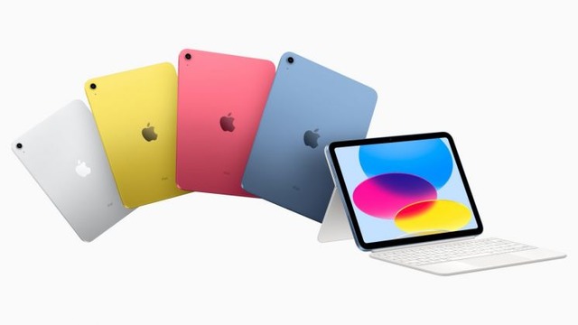애플이 18일(현지시간) 전작 대비 디자인 변화가 두드러지는 10세대 아이패드와 M2칩셋을 장착한 아이패드 프로 신제품을 공개했다. 사진은 10세대 아이패드 제품 사진. /애플 제공
