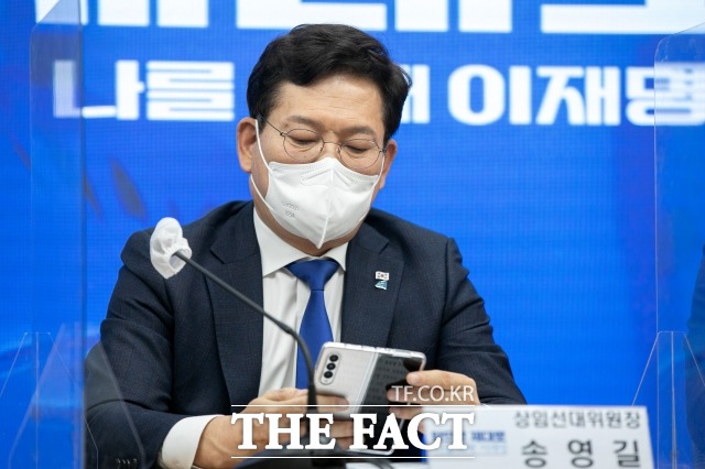 송영길(사진) 전 더불어민주당 대표가 대장동 특별검사 도입을 촉구했다. /남윤호 기자