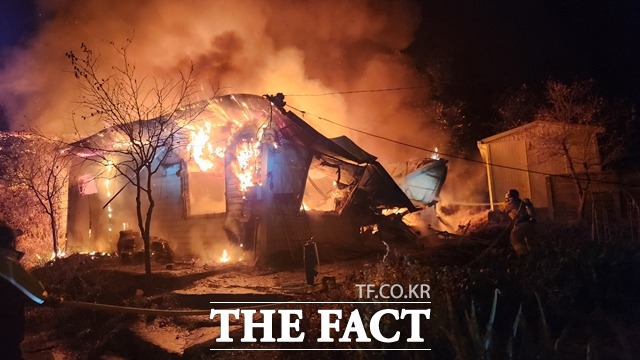 청양 한 단독주택에서 불이나 80대 할머니가 숨졌다. / 청양소방서 제공