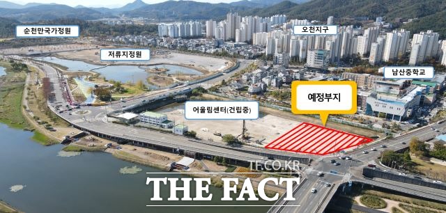 지난 28일 순천시에 건립이 확정된 전남도 청년문화센터가 들어설 위치도. /순천시 제공