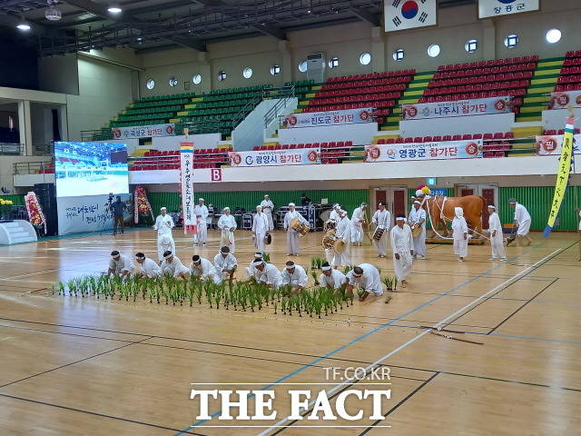 우수영 들소리 시연/해남군 제공