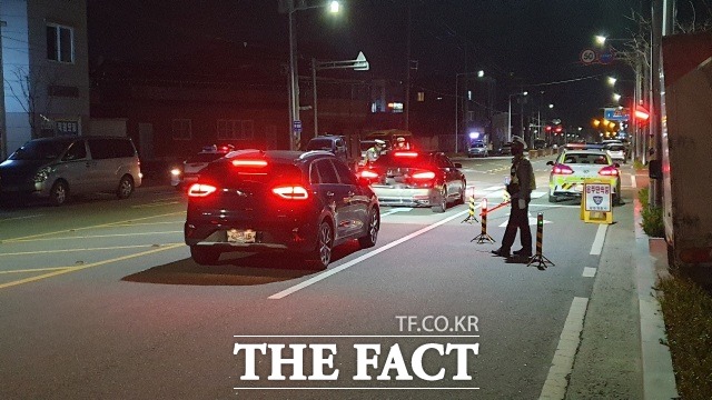 음주운전 단속현장./더팩트DB