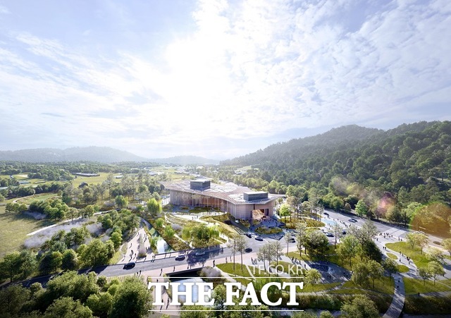양주아트센터 건축 설계공모 당선작 투시도. /양주시 제공
