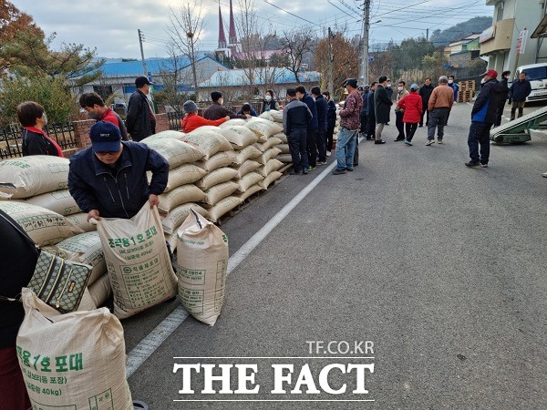 충북 영동군은 이달 중순까지 2022년산 공공비축 미곡 매입을 진행한다. /영동군.