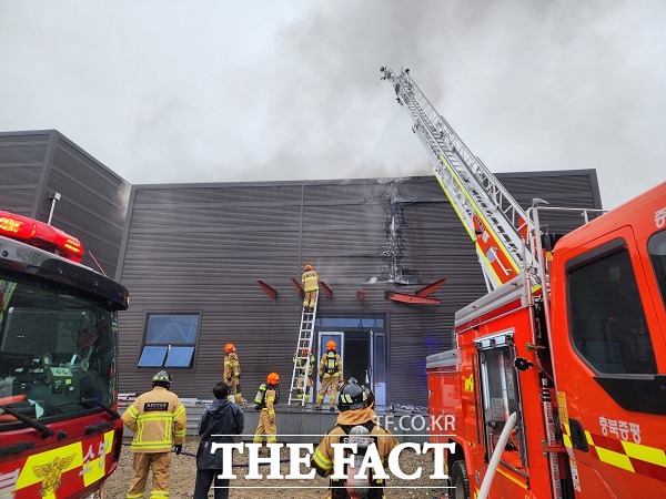 화재 현장 모습. /충북소방본부.