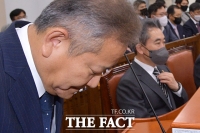  '경찰국 예산 20% 삭감'… 인사하는 이상민 장관 [TF사진관]
