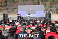  해남군, 산불 진화 민·관·군 합동 시범훈련 실시