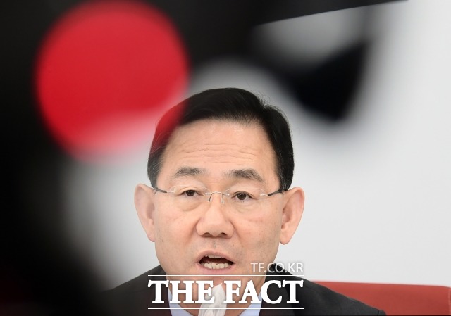 주호영 국민의힘 원내대표가 29일 서울 여의도 국회에서 더불어민주당의 이상민 행정안전부 장관 해임건의안 제출 관련 긴급 중진회의를 소집한 뒤 결과를 발표하고 있다. /이새롬 기자