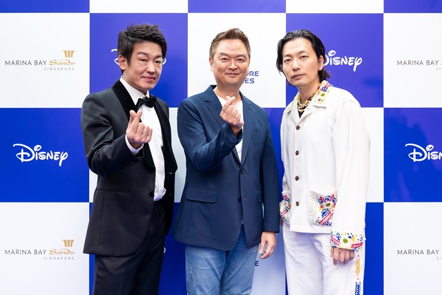 배우 허성태, 강윤성 감독, 이동휘(왼쪽부터 차례대로)가 싱가포르에서 열린 카지노 기자간담회에 참석했다. /디즈니+ 제공