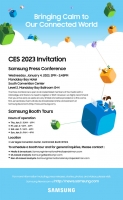  삼성전자, CES2023 초대장 발송…