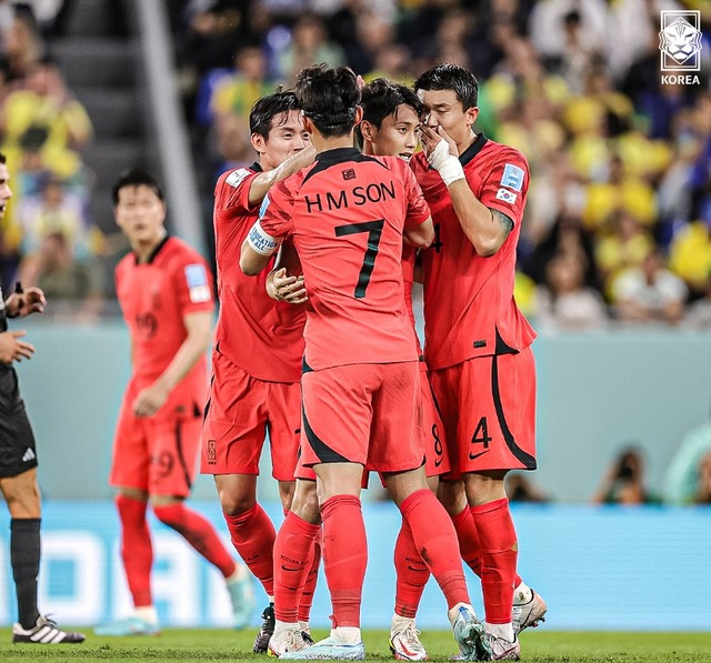 한국은 전반전에만 모두 4실점을 했다. 후반전에는 백승호의 만회골이 있었지만 추가 득점에는 실패했다. /KFA 공식 SNS 캡처