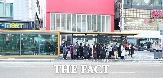 종합터미널에 설치된 스마트 버스승강장모습 / 천안시 제공