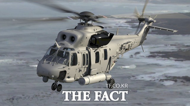 레이저기뢰탐색장비를 장착한 소해헬기/KAI제공