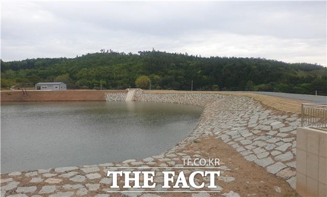 저수지 신설공사 현장/장흥군 제공