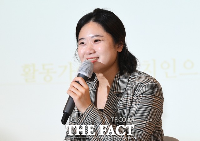 박지현 전 더불어민주당 비대위원장 이재명 대표의 28일 소환 조사와 관련해 본인이 당당하면, 당당하게 이제 검찰 조사 응하고 이야기하고 나오면 되는 것이라고 밝혔다. /이동률 기자