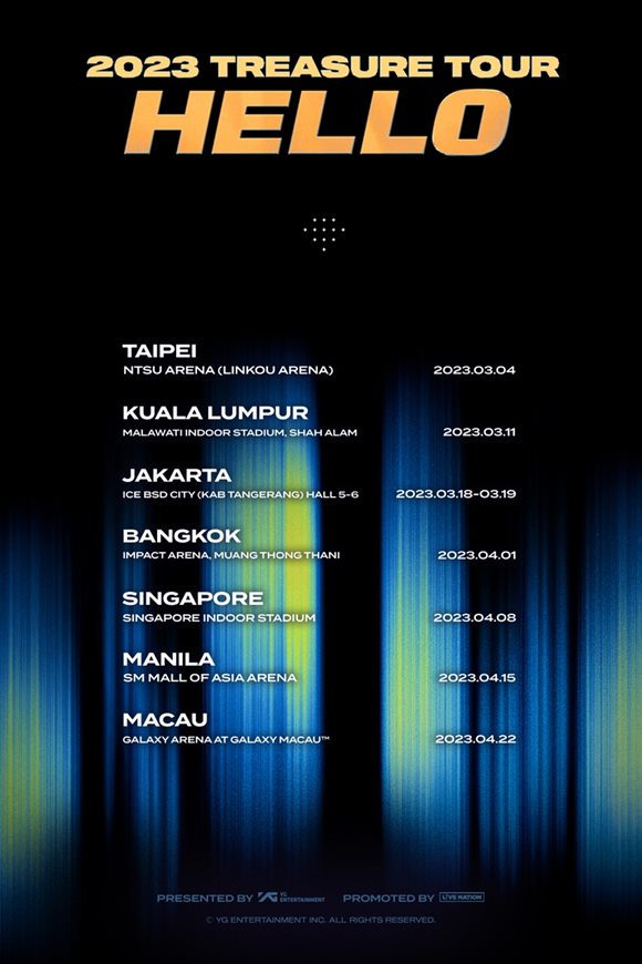 트레저가 내년 3월부터 아시아 투어를 개최한다고 밝혔다. /YG엔터테인먼트 제공