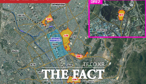 주거환경개선사업 위치도 / 대전시 제공