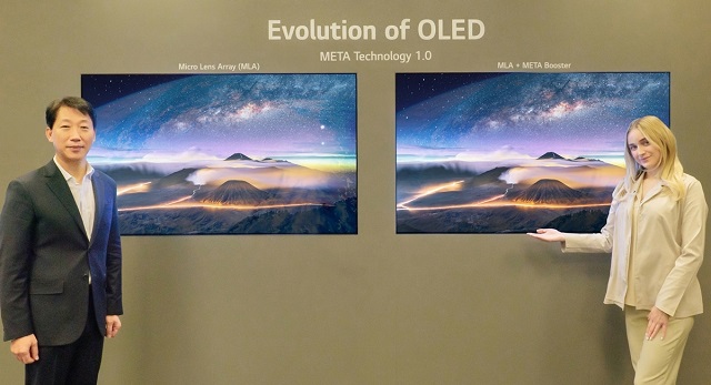  [CES 2023] '메타 기술로 더 강력해졌다' LGD, 3세대 OLED TV 패..