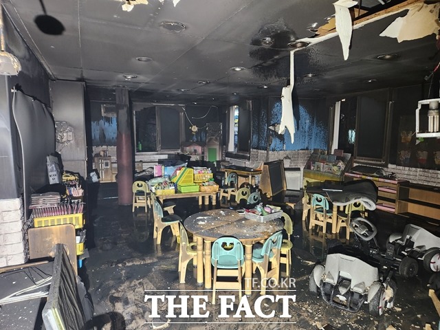 천안 한 어린이집에서 화재가 발생했다. / 천안서북소방서 제공