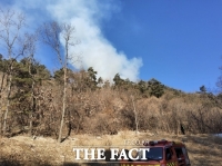  구미·성주서 산불 잇따라…헬기 12대 투입 진화중