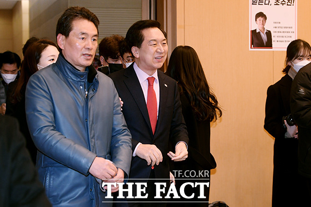 양천갑 당원대회에 참석한 김기현 의원.
