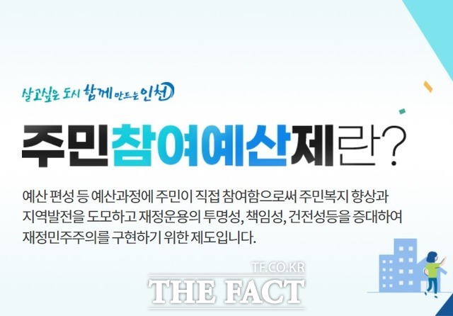 인천시주민참여예산 홈페이지
