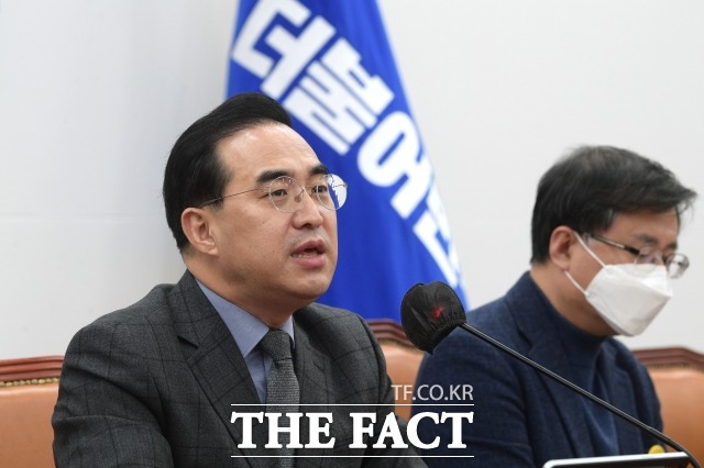 박 원내대표는 검찰의 야당 망신주기 수사를 규탄하며 지지자들이 이 대표를 향해 마음을 모아달라고 말했다. /남윤호 기자