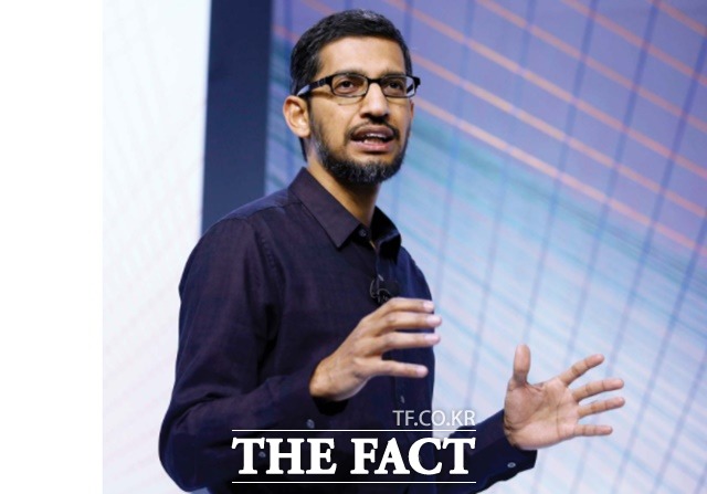 전세계 직원의 6%인 약 1만2000명을 감원하겠다고 밝힌 순다르 피차이 알파벳 CEO. 구글 모기업 알파벳의 주가는 20일(현지시각) 5.34% 상승했다. /더팩트 DB